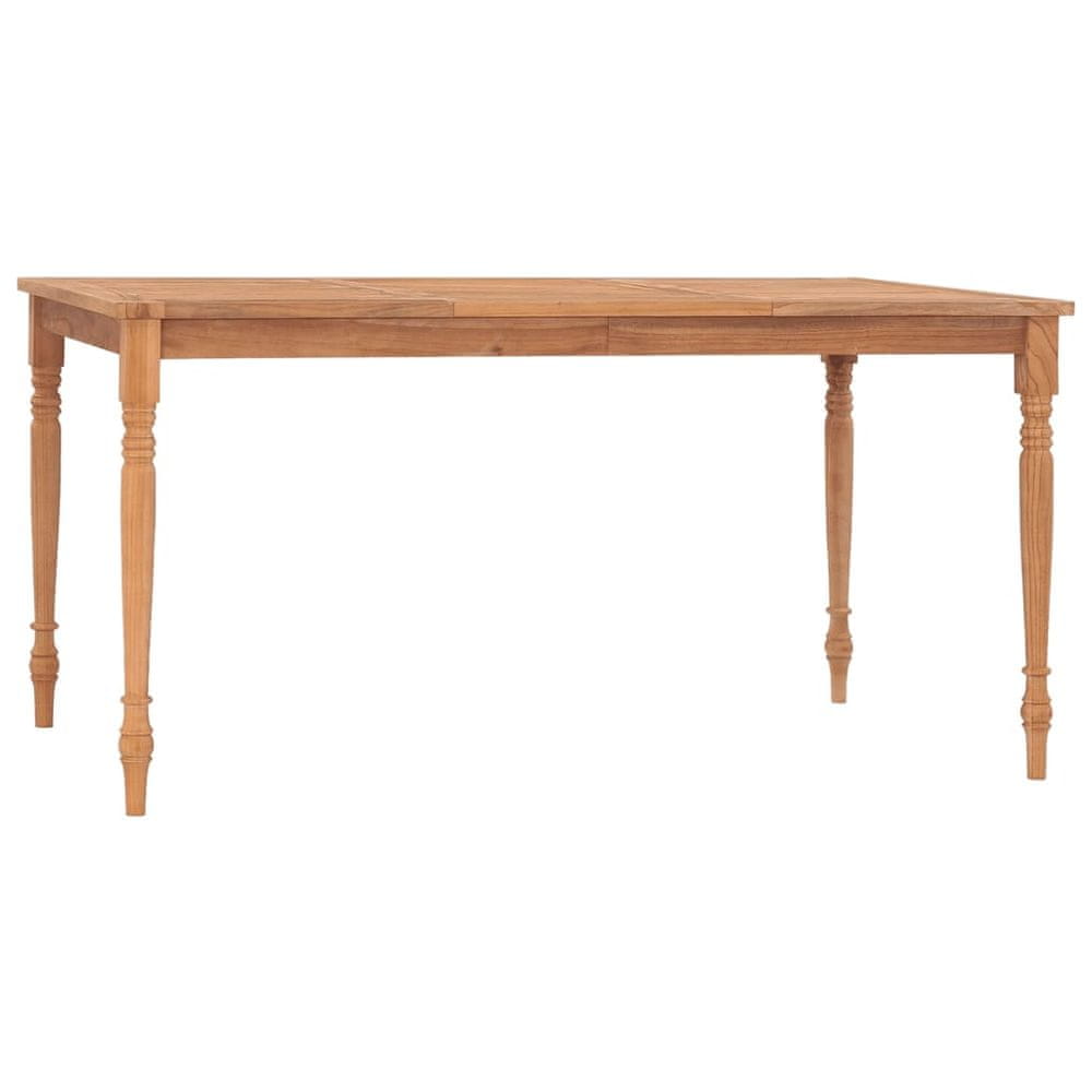 Vidaxl Stôl Batavia 150x90x75 cm tíkový masív